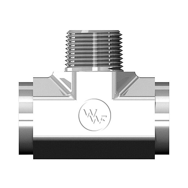 World Wide Fittings Female Pipe to Female Pipe to Male Pipe Branch Tee F3609X06X06X06 - main
